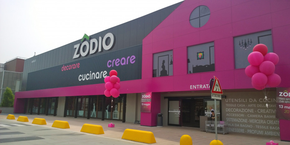 Italy’s first Zodio store is located on the site of a former Botanic store.
