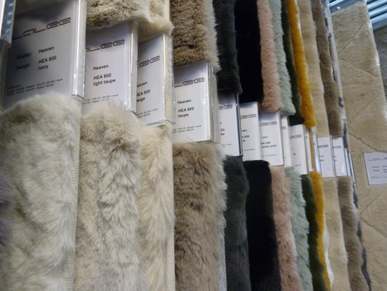 At Lalee Home, fluffy fabrics are all the rage – the fur look is available in classic and patterned designs.