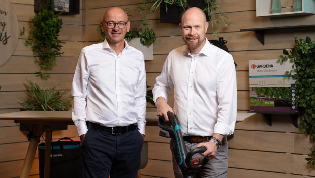 Tobias M. Koerner, Senior Vice President Go-to-Market, and Pär Åström, President of the Gardena Division, are looking at a slight minus after the third quarter of 2023.