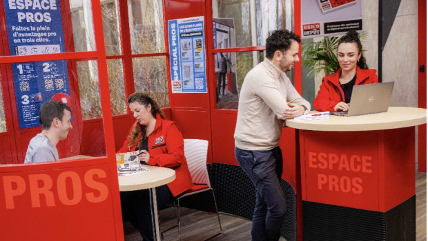 "Spécial Pros" areas will be set up at Brico Dépôt's current 123 stores in France.