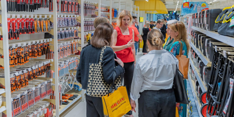 Magdalena Nazarewicz at the opening in the Galeria Wileńska store.