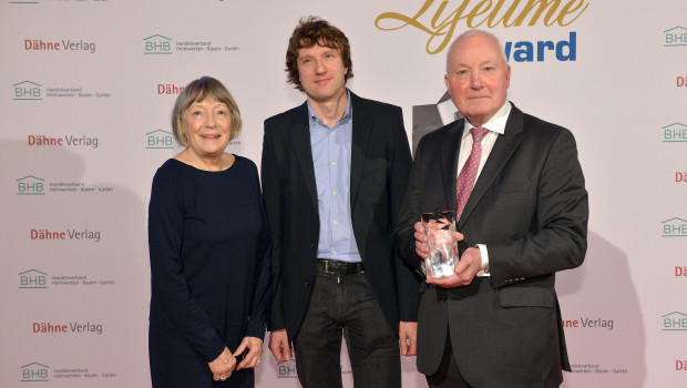 John W. Herbert with his wife and son.
