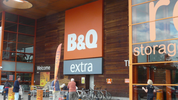 B&Q recorded a growth of 1.0 per cent in the third quarter.