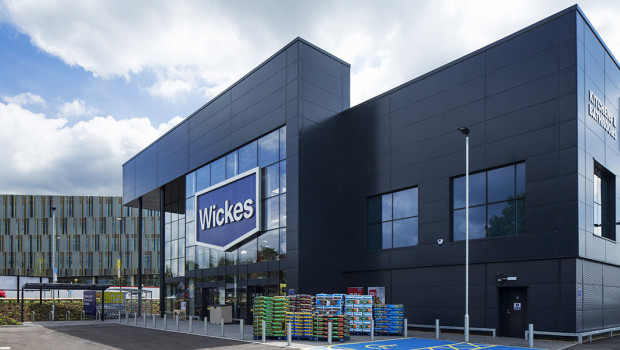 Wickes' like-for-like sales increased by 3.5 per cent compared with the previous year and by 22.8 per cent in a three-year comparison.