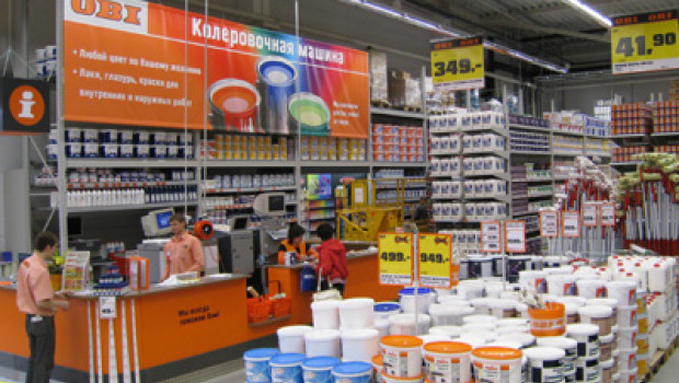 In 2009 Obi achieved a sales increase of 6.4 per cent in Russia; our photo was taken in the Omsk store.