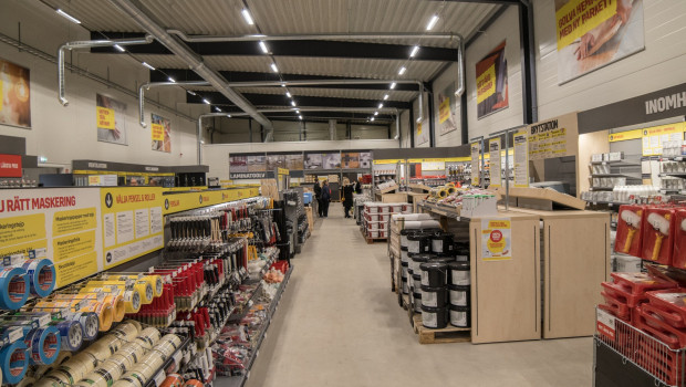 Byggmax Group currently has 180 stores in Sweden, Norway and Finland.