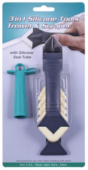 Orix, 3-in-1, silicone trowel + scraper