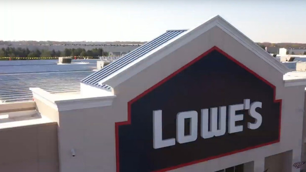 Solar panels on the roof of the stores help reduce greenhouse gas emissions.