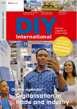 Digitalisation in trade and industry is the main topic of the current issue of DIY International.