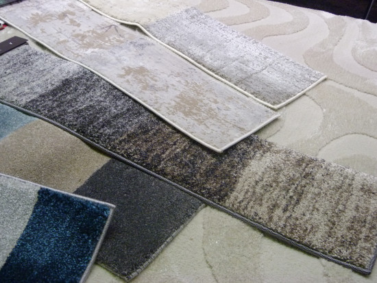 Muted colors dominate the current season, as seen here at the stand of carpet supplier Golze.&nbsp;