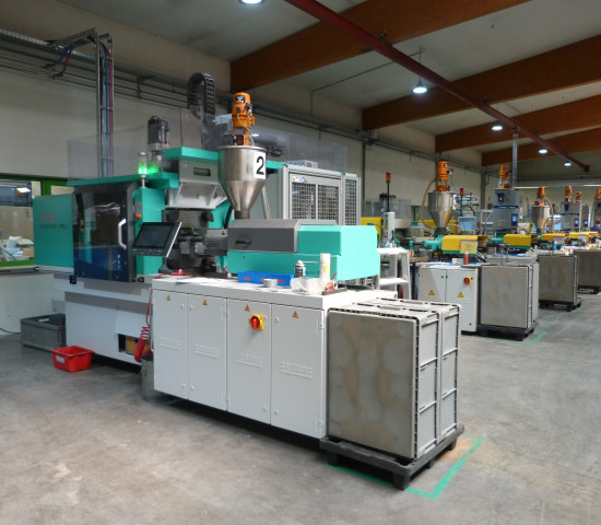 The injection moulding facility in Plant 1 allows the company to manufacture plastic components itself.