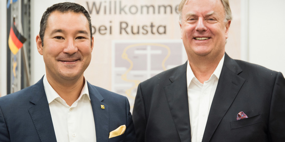 Rusta, Anders Forsgren (r.) and CEO Göran Westerberg
