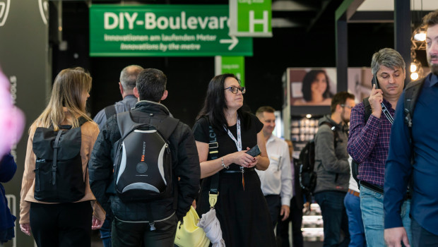 A new record: the DIY Boulevard offered 56 suppliers a total of 272 metres of presentation space.