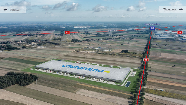 The new site in Strykow in central Poland is a popular and cost effective choice for distribution facilities because of its motorway infrastructure.