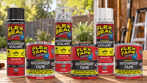 Flex Seal is bringing its product family of rubberised waterproof sealants, tapes and adhesives to the UK.
