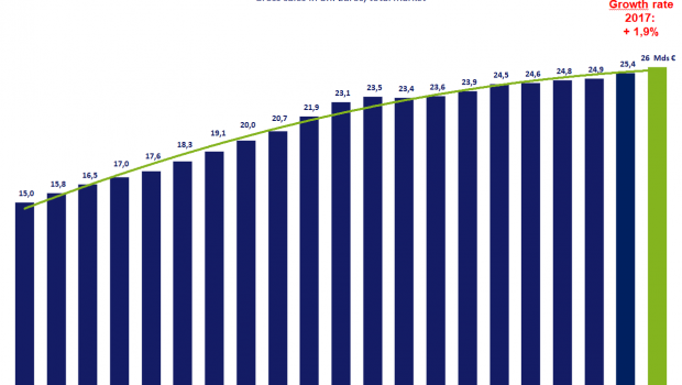 French DIY market 1997-2017. Source: Unibal, FMB
