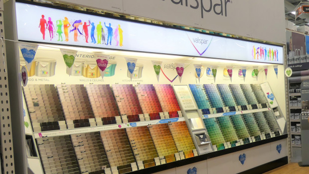 Valspar is one of the brands offered by Sherwin-Williams.
