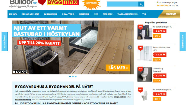 The Byggmax logo is already incorporated on the Buildor page.