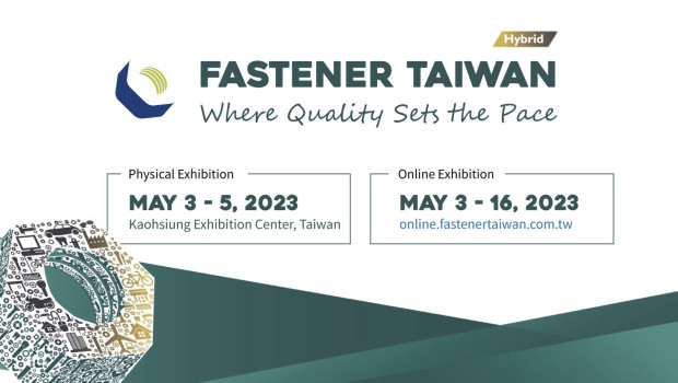 The Fastener Taiwan will be held from May 3 to5 in Kaohsiung City.