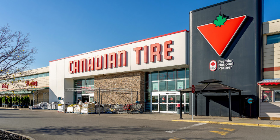 Market leader, Canadian Tire, around 500 stores

