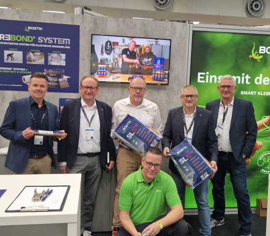 The team at the Bostik stand reports a significant increase in visitor enquiries.