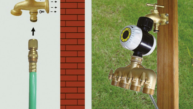 Newbud, plumbing free tap for garden