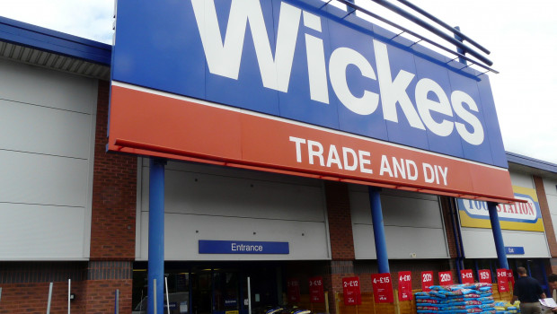 Travis Perkins' retail division and the Wickes home improvement chain achieved sales increases of 17.3 per cent in the third quarter.