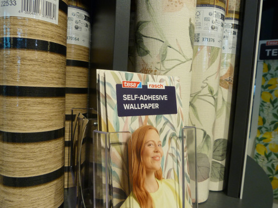 Rasch presented its self-adhesive wallpaper in various designs at its stand.
