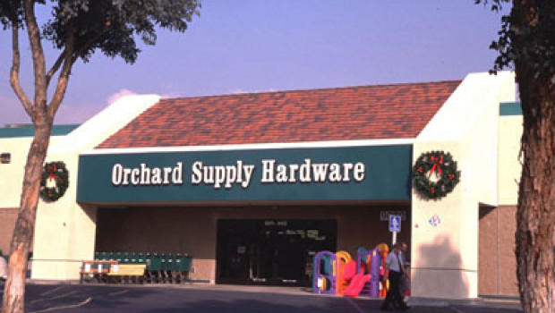 The largest hardware retailer in the top 500 listing is Orchard Supply Hardware, a division of Sears.