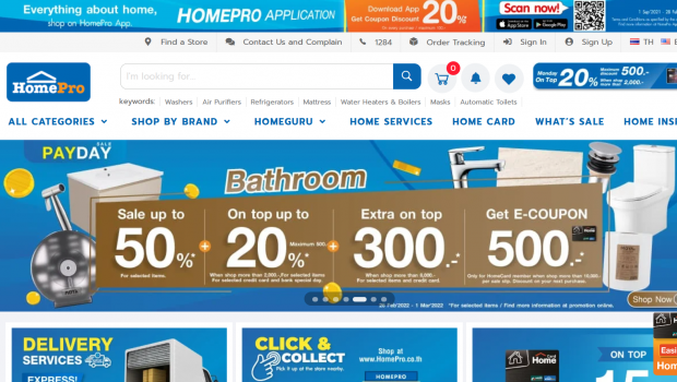 In 2021, HomePro also continued to develop online distribution channels.