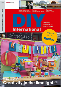 The latest issue of the specialist magazine DIY International is out now. The latest issue of the specialist magazine DIY International is out now.