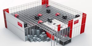 A new storage and picking system with round-the-clock robots