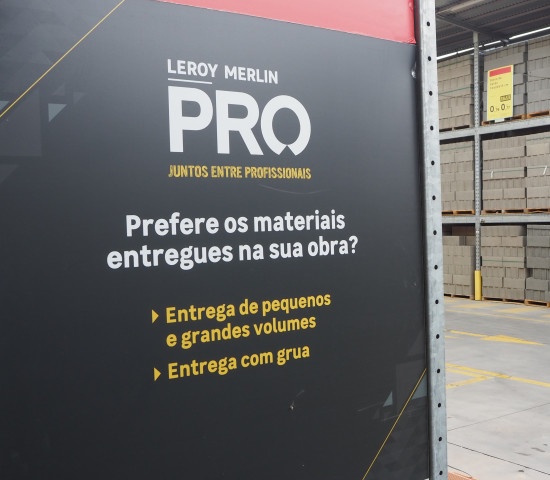 Leroy Merlin Construção is entirely geared towards professionals. Leroy Merlin Construção is entirely geared towards professionals.