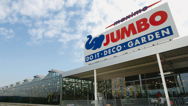 View of a Swiss Jumbo market.