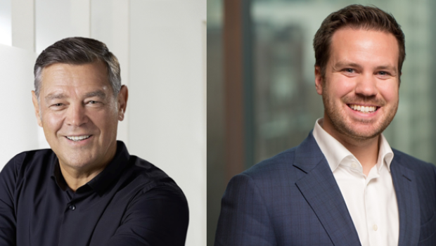 Alain Ménard (l.) joined J. B. Towner as President and CEO of Rona.