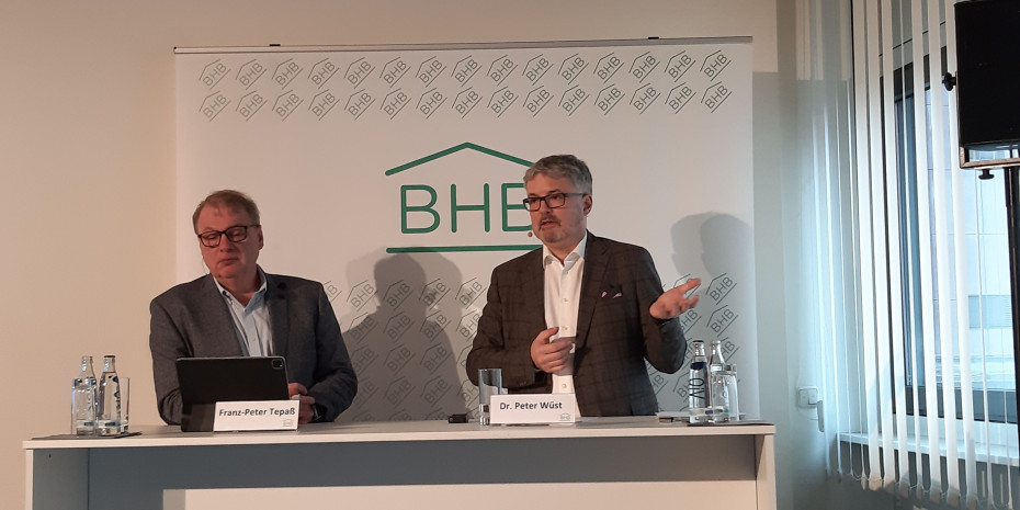 BHB board spokesman Franz-Peter Tepaß (left) and managing director Peter Wüst presented the figures.