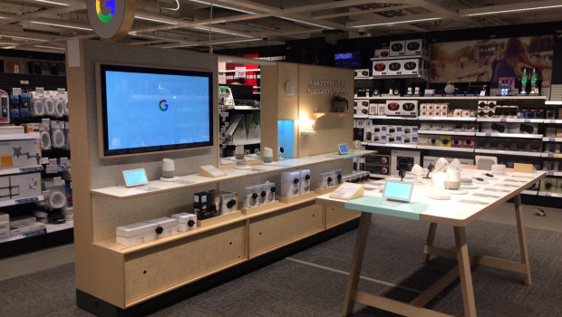 In Stockholm, Google has opened a shop-in-shop in a Clas Ohlson store.