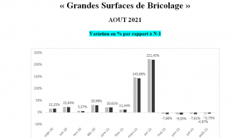 The French DIY market continues to remain in minus figures 