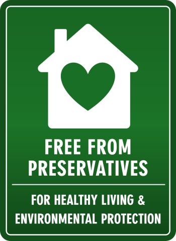 Free from Preservatives Free from Preservatives