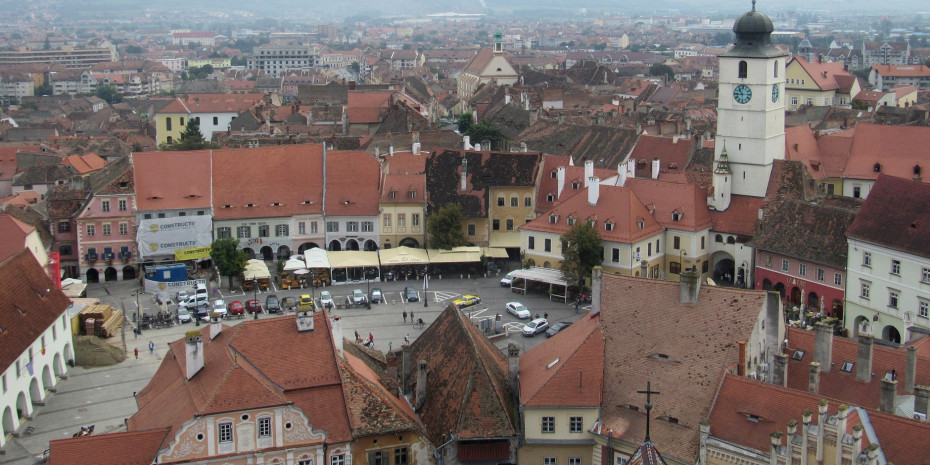 Sibiu is a city in the center or Romania.