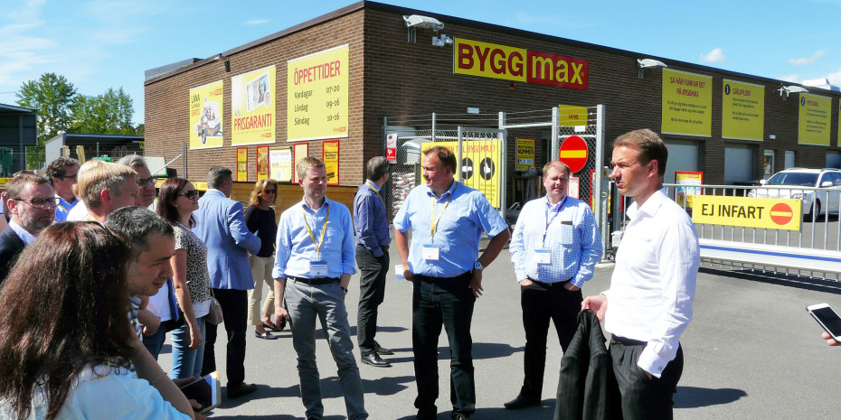 CEO Magnus Agervald (r.), Byggmax