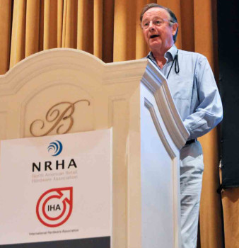 A farewell ceremony was held for Jonathan Swift at the National Hardware Show in Las Vegas.