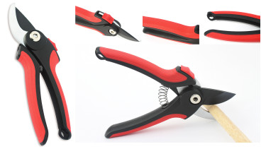 Lightweight by-pass pruning shears