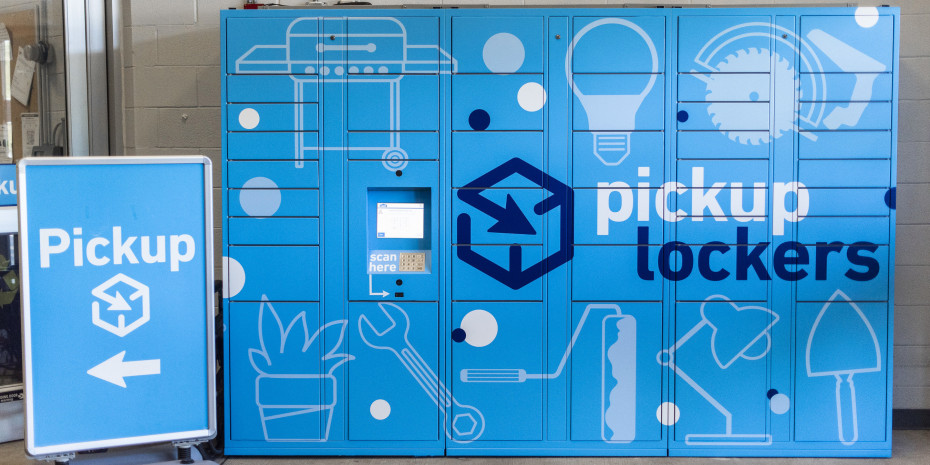 Lowe’s, online pickup, self service lockers