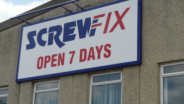 Screwfix achieved a double-digit growth in the first quarter.