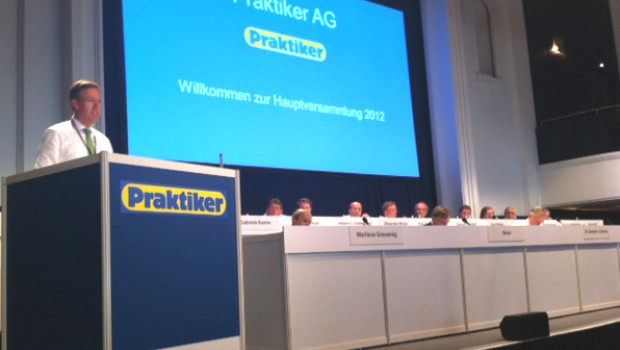 Kay Hafner, who still heads Praktiker, had to stand up to fierce criticism from the shareholders.