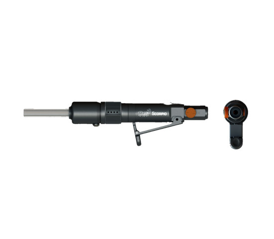 Mini Needle Scaler (Mini Size & Handy, One-Hand Operation for Hours. With Adjustable Cover)