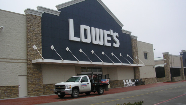For the third quarter, Lowe's reports sales decreasing by 0.16 per cent.