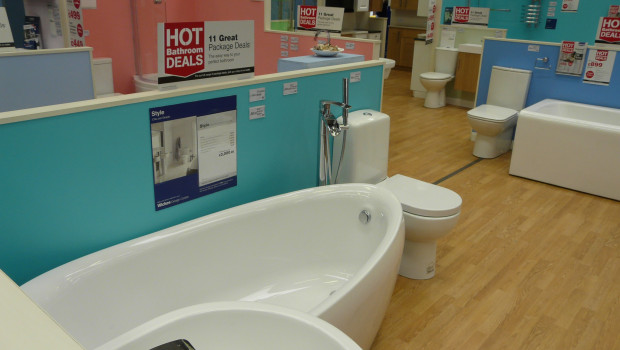 Wickes reports weaker kitchen and bath showroom sales in the first half of the year.
