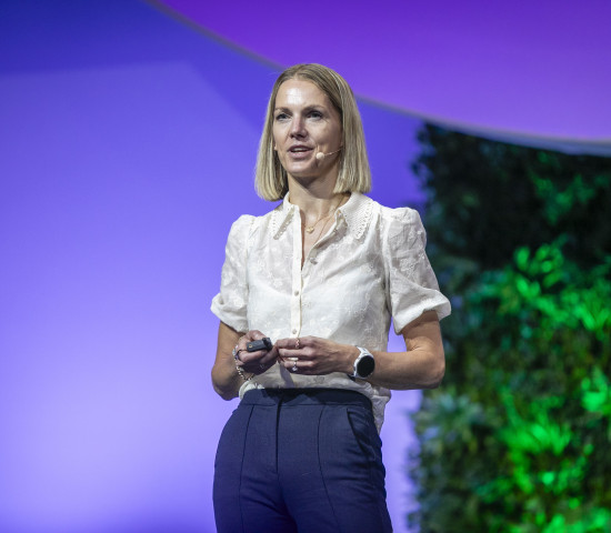 Livia von Mitschke-Collande from Google Germany was the only woman to give a presentation.